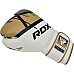 Рукавички боксерські з капою RDX F7 Ego розмір 14 унцій, біло-золотистий