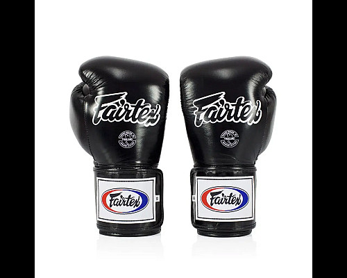 Рукавички боксерські з бинтами Fairtex Super Sparring BGV5 10 унцій, чорні