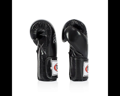 Рукавички боксерські з бинтами Fairtex Super Sparring BGV5 10 унцій, чорні