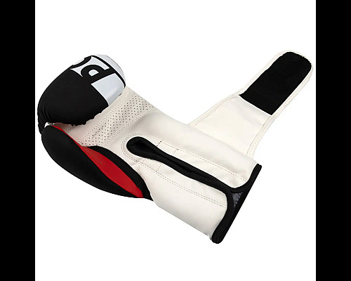 Рукавички боксерські PowerPlay 3086 Matt Challenger розмір 10 унцій, чорно-білі