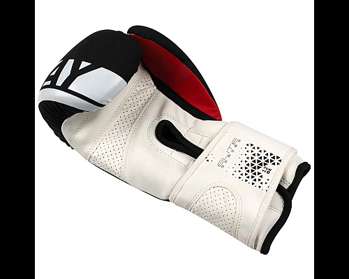 Рукавички боксерські PowerPlay 3086 Matt Challenger розмір 10 унцій, чорно-білі