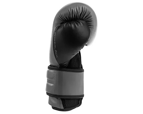 Боксерські рукавиці Everlast POWERLOCK 2R TRAINING GLOVE 14 унцій, сірі