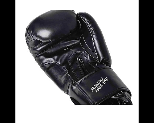 Рукавички боксерські PowerPlay 3004 Classic 10 унцій, чорні