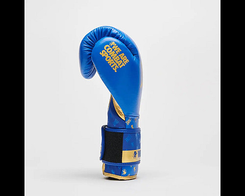 Рукавички боксерські з бинтами Leone GN220 DNA розмір 16 унцій, сині