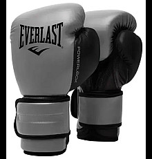 Боксерські рукавиці Everlast POWERLOCK 2R TRAINING GLOVE 10 унцій, сірі
