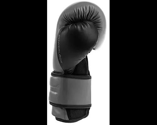 Боксерські рукавиці Everlast POWERLOCK 2R TRAINING GLOVE 10 унцій, сірі