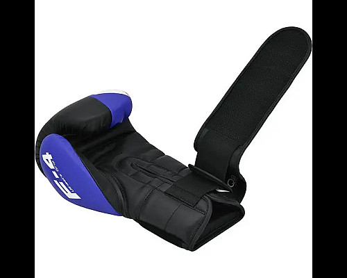 Рукавички боксерські з капою RDX F4 Hook&Loop розмір 14 унцій, чорно-сині