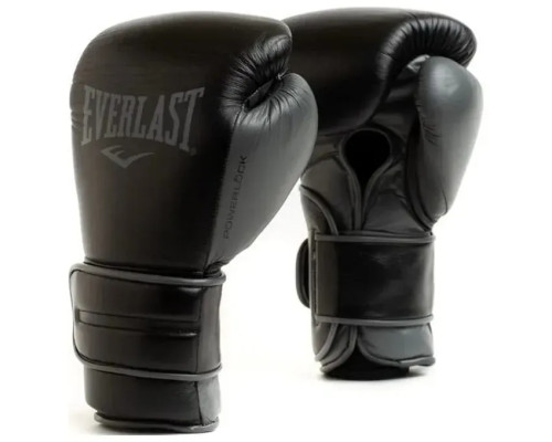 Боксерські рукавиці Everlast POWERLOCK 2R TRAINING GLOVE 10 унцій, чорні