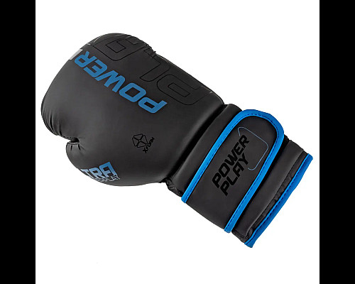 Рукавички боксерські PowerPlay 3024 Ultra Mat розмір 12 унцій, чорно-сині