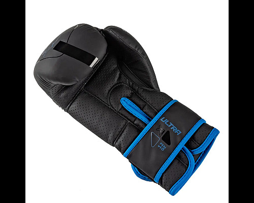 Рукавички боксерські PowerPlay 3024 Ultra Mat розмір 12 унцій, чорно-сині
