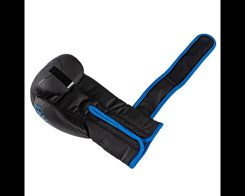 Рукавички боксерські PowerPlay 3024 Ultra Mat розмір 12 унцій, чорно-сині