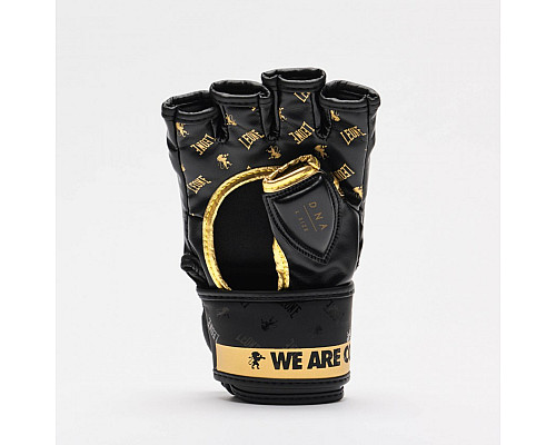 Рукавички MMA Leone DNA L, чорно-золотисті