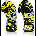 Рукавички боксерські шкіряні з бинтами Fairtex BGV-ONE X STBG 10 унцій, жовті