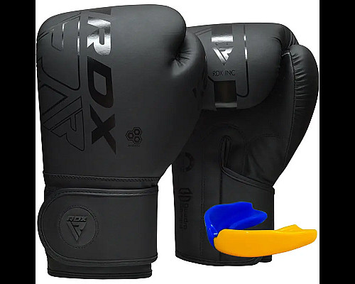 Рукавички боксерські з капою RDX F6 Kara Matte розмір 8 унцій, чорні