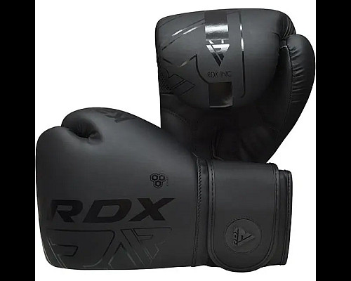 Рукавички боксерські з капою RDX F6 Kara Matte розмір 8 унцій, чорні