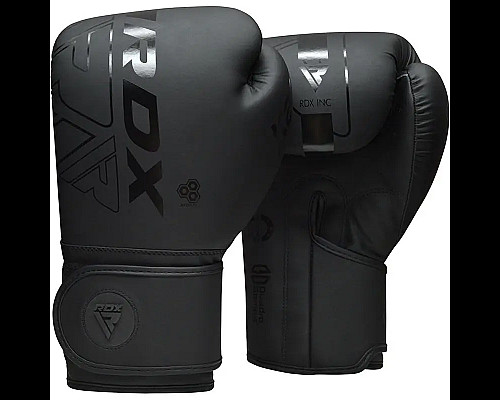 Рукавички боксерські з капою RDX F6 Kara Matte розмір 8 унцій, чорні
