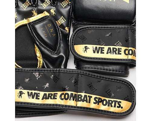 Рукавички MMA Leone DNA S, чорно-золотисті
