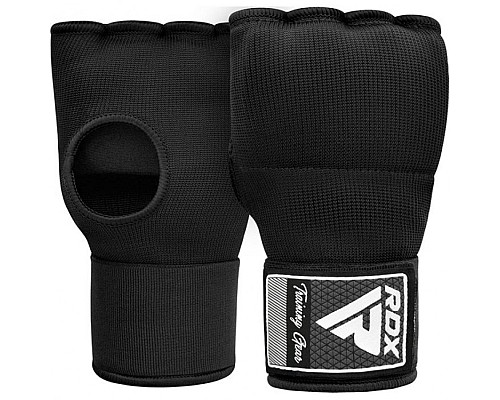 Рукавички-бинти з гелевими подушечками RDX Inner Gel XL, чорні