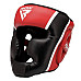 Шолом боксерський з капою RDX AURA PLUS T-17 розмір XL, чорно-червоний