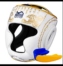 Шолом боксерський закритий з капою Phantom Muay Thai розмір універсальний, білий