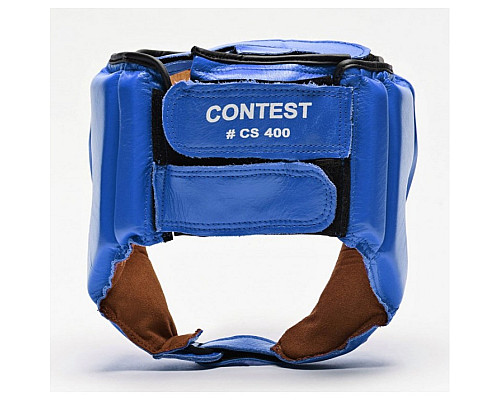 Шолом боксерський для змагань Leone Contest L, синій