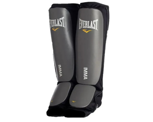 Захист гомілки Everlast MMA SPARRING SHIN GUARDS розмір L/XL, чорно-сірі