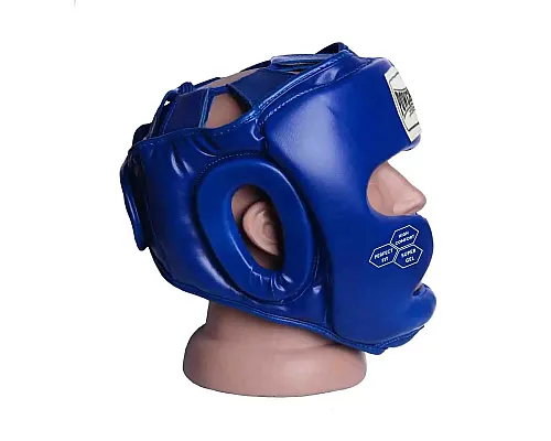 Шолом боксерський закритий PowerPlay 3043 розмір S, синій