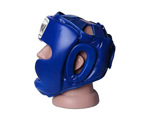 Шолом боксерський закритий PowerPlay 3043 розмір S, синій