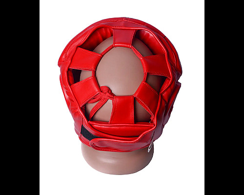 Шолом боксерський закритий PowerPlay 3043 розмір S, червоний