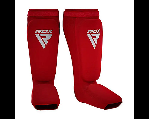 Захист гомілки та стопи RDX Shin Instep Foam XL, червоний
