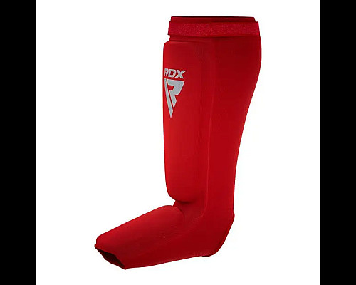 Захист гомілки та стопи RDX Shin Instep Foam XL, червоний
