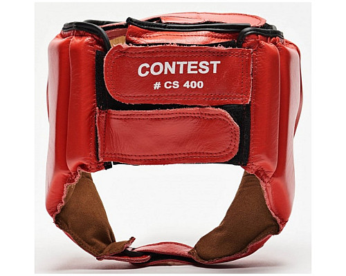 Шолом боксерський для змагань Leone Contest L, червоний