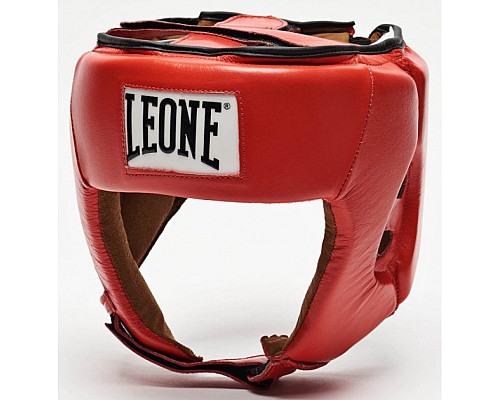 Шолом боксерський для змагань Leone Contest L, червоний