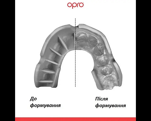 Капа боксерська доросла OPRO Silver від 11 років прозора