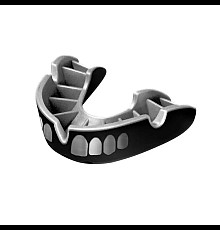 Капа боксерська доросла OPRO Grillz Silver від 11 років чорно-срібляста
