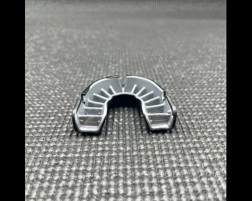 Капа боксерська доросла OPRO Grillz Silver від 11 років чорно-срібляста