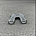 Капа боксерська доросла OPRO Grillz Silver від 11 років чорно-срібляста