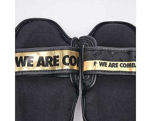 Захист гомілки Leone DNA Rex Leather L, чорно-золостисті