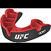 Капа боксерська дитяча OPRO Silver UFC Hologram до 10 років чорно-червона