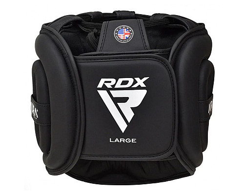 Шолом боксерський RDX T17 Aura XL, чорно-золотистий