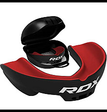Капа боксерська дитяча RDX 3w до 10 років чорно-червона