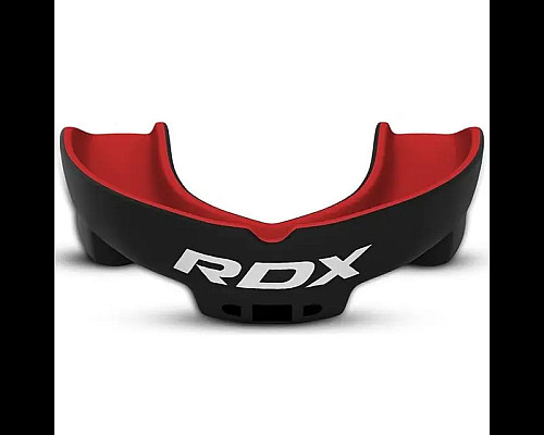 Капа боксерська дитяча RDX 3w до 10 років чорно-червона