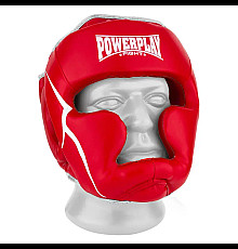 Шолом боксерський закритий PowerPlay 3100 PU розмір XS, червоний