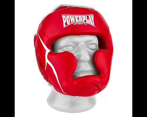 Шолом боксерський закритий PowerPlay 3100 PU розмір XS, червоний