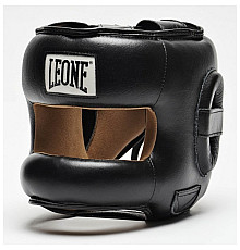 Шолом боксерський  із бампером Leone Protection, чорний
