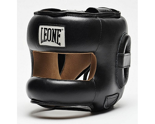 Шолом боксерський  із бампером Leone Protection, чорний