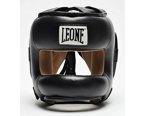 Шолом боксерський  із бампером Leone Protection, чорний