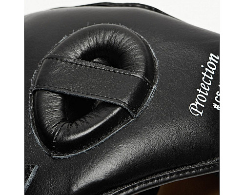 Шолом боксерський  із бампером Leone Protection, чорний