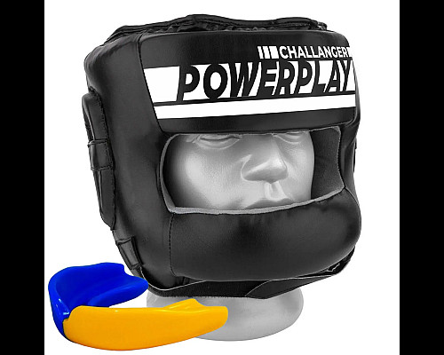 Шолом боксерський закритий PowerPlay 3067 розмір L, чорний