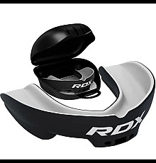 Капа боксерська доросла RDX 3w від 12 років чорно-біла